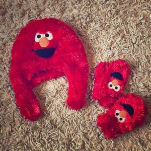 Elmo Hat and Mittens